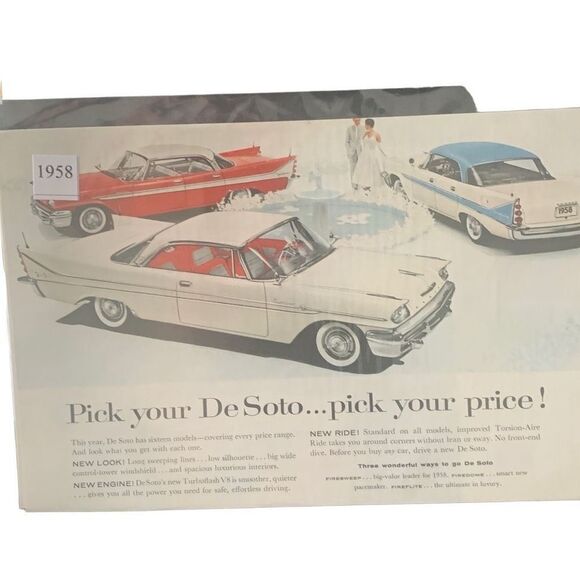 Vintage 1958 De Soto Pick Your De Soto Pick Your Price Ad Advertisement - Picture 3 of 4